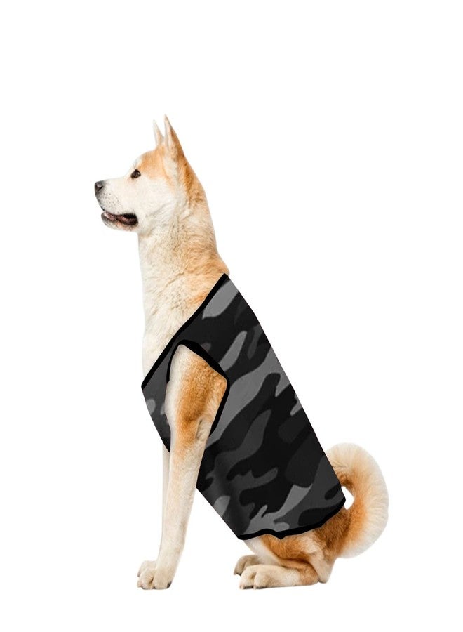 Western Era Summer Dog/Puppy Adorable Sleeveless Cotton T-Shirt - Fashionable & Breathable Apparel for Your Pet (Army Grey) (XXSmall-10inch) - Image 1